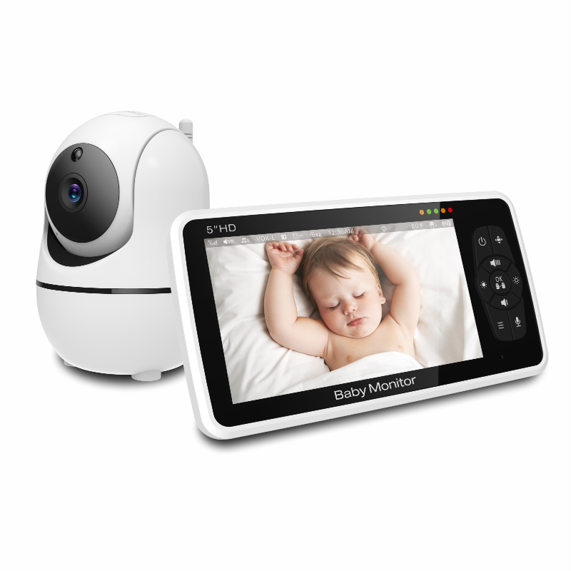 Cameras 5 Inch Wireless Video Color Baby Monitor High Surveillance Camera Nanny Security Night Vision Temperature Monitoring