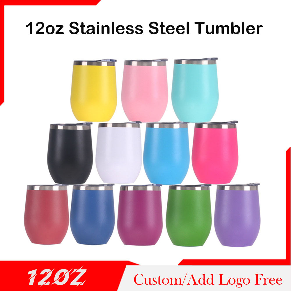 12OZ Double Wall Stainless Steel Travel Coffee Mug-Tumbler Cup-Wine Mug Thermos Personalized Gift for Christmas New Year Gift