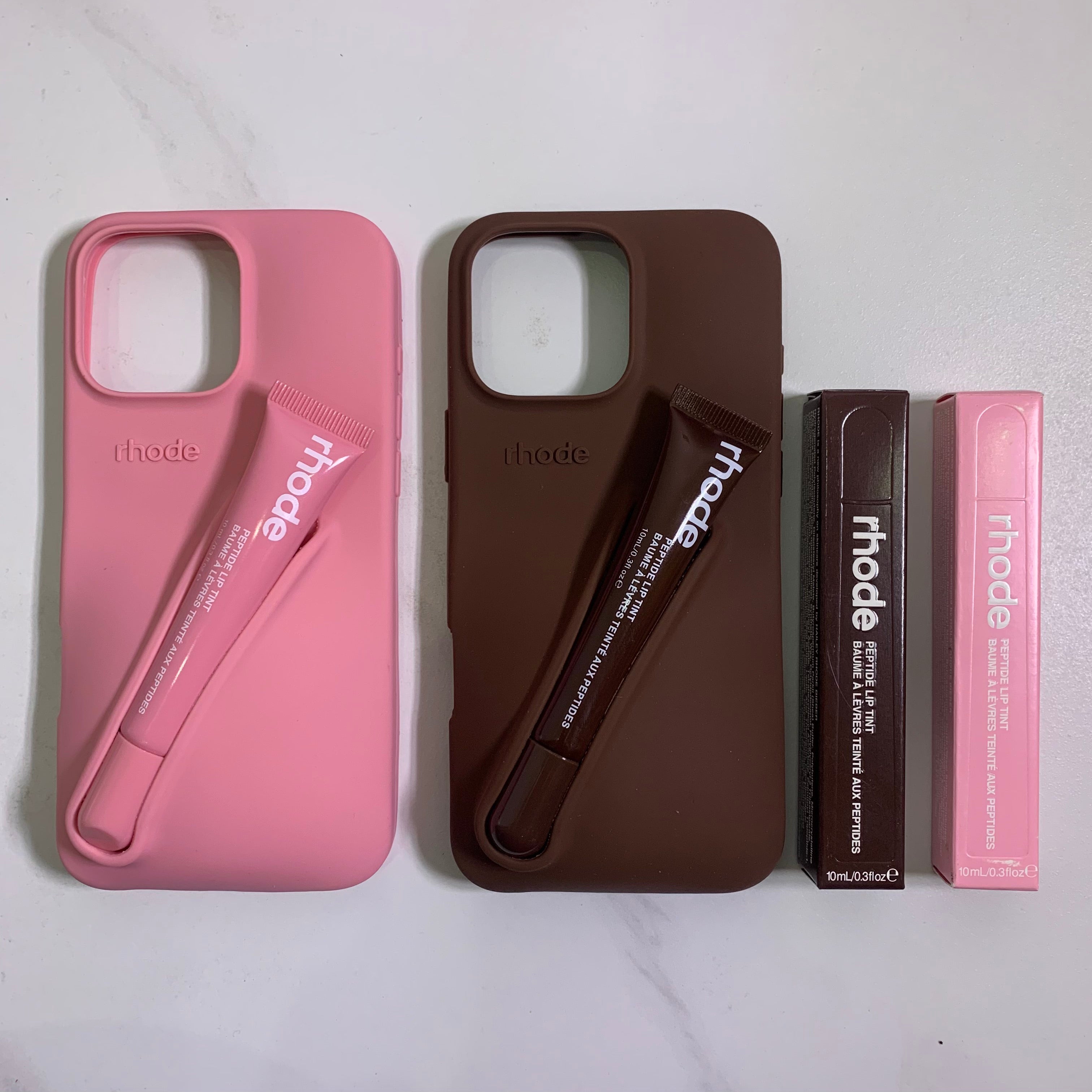 rhode phone case Lipstick Portable Case Lip Gloss Lipstick Lip Balm 3D Make-Up Silicone Phone Case for iPhone 16 15 14 13 12 Pro Max Holder Cover Si