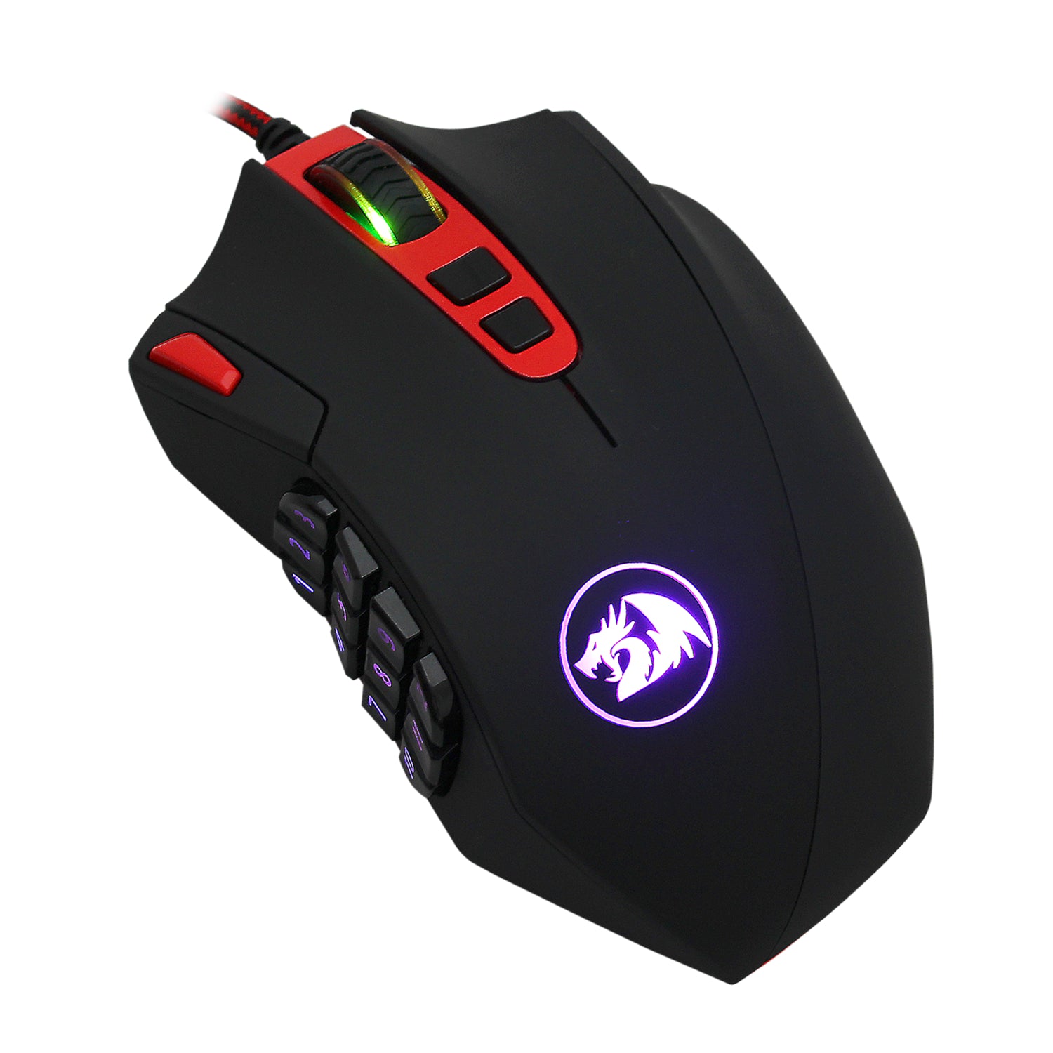n M901 Perdition Wired Gaming Mouse MMO Mice 12400 DPI 18 Programmable Buttons Weight Tuning for Windows PC Gaming