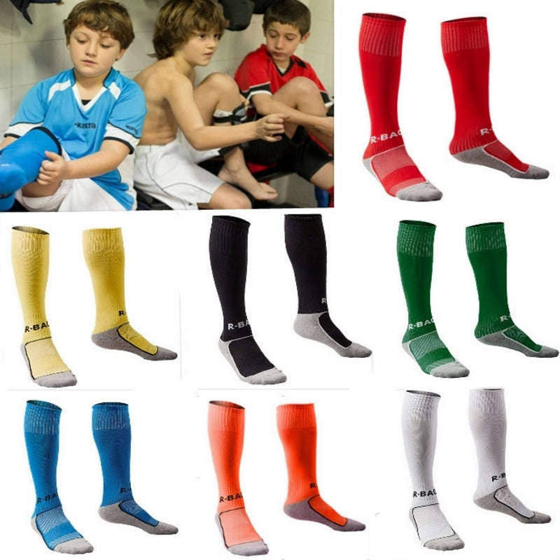 Soccer Socks 9 colors kids boy Sport Baseball Football Soccer Plain Long Socks Over Knee High Sock Hockey Boys Soccer Sock