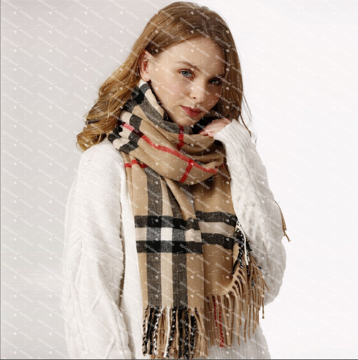 classic scarf designer scarf for women men winter warm scarf 100% cashmere scarves long wraps 180x30cm christmas gift wholesale fast ship