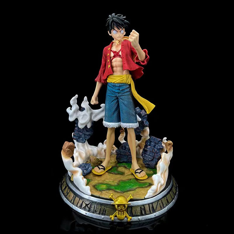 Novelty Games One Piece GK Luffy Roronoa Zoro PVC Action Figure Collection Statue Model Figurine Children Kid Toy Gifts 36cm