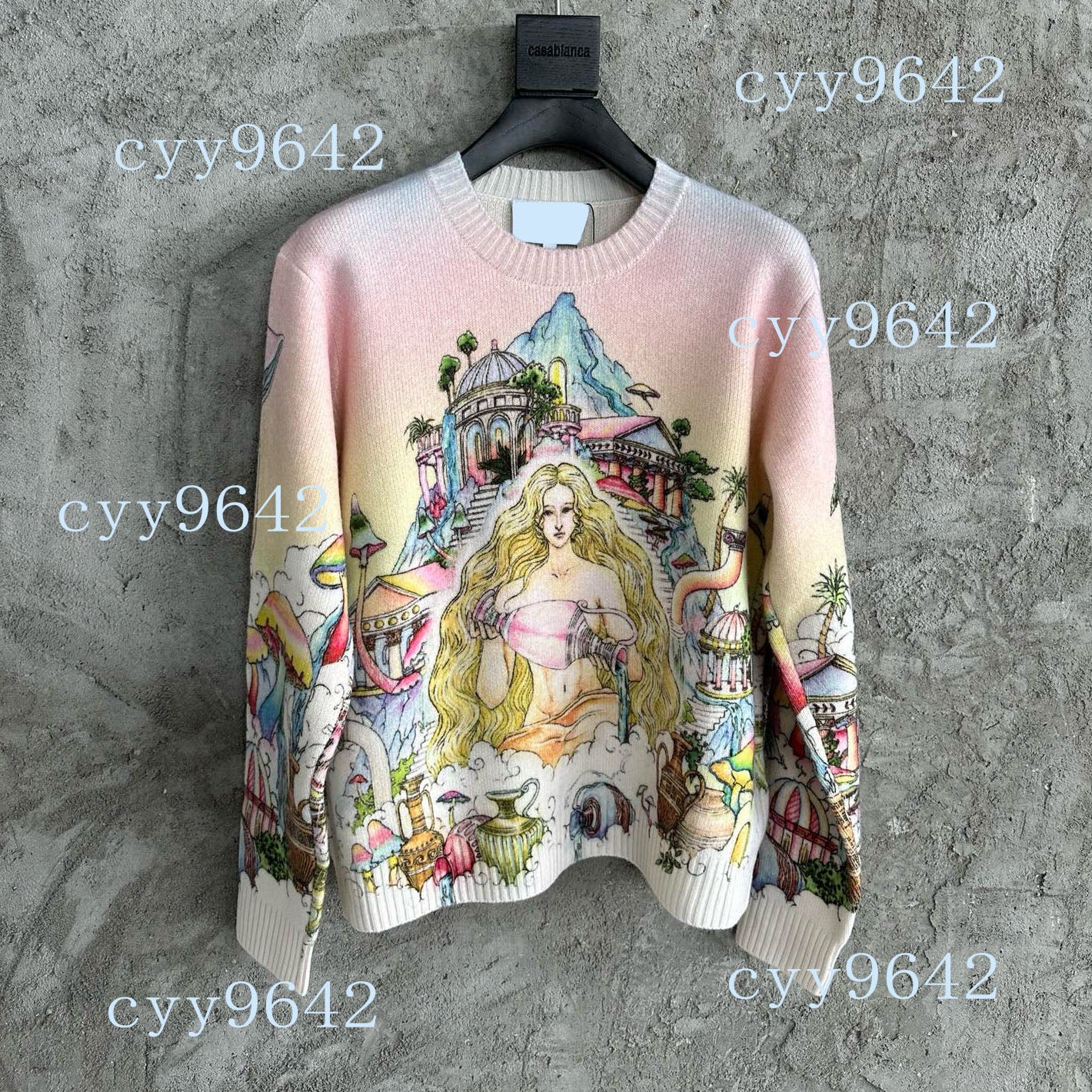 Men&#039;s Plus Size Sweaters in autumn - winter acquard knitting machine e Custom jnlarged detail crew neck cotton 423TH