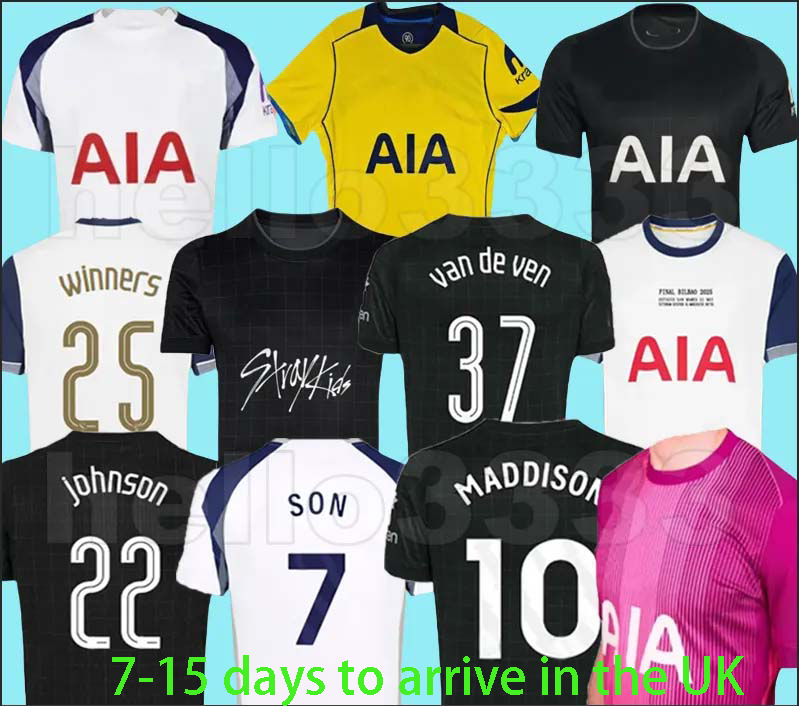 24 25 26 Season TEL SOLANKE SON KUDUS MADDISON KULUSEVSKI RICHARLISON ROMERO VAN DE VEN BISSOUMA Soccer Jerseys 2025 mens kit equipments 666