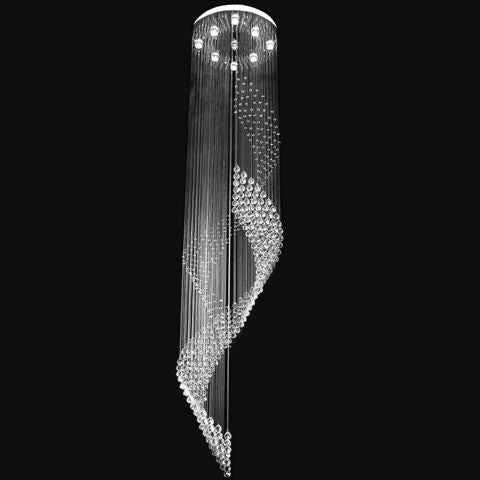 Rotary ladder lamp crystal chandelier k9 sitting room crystal lamp