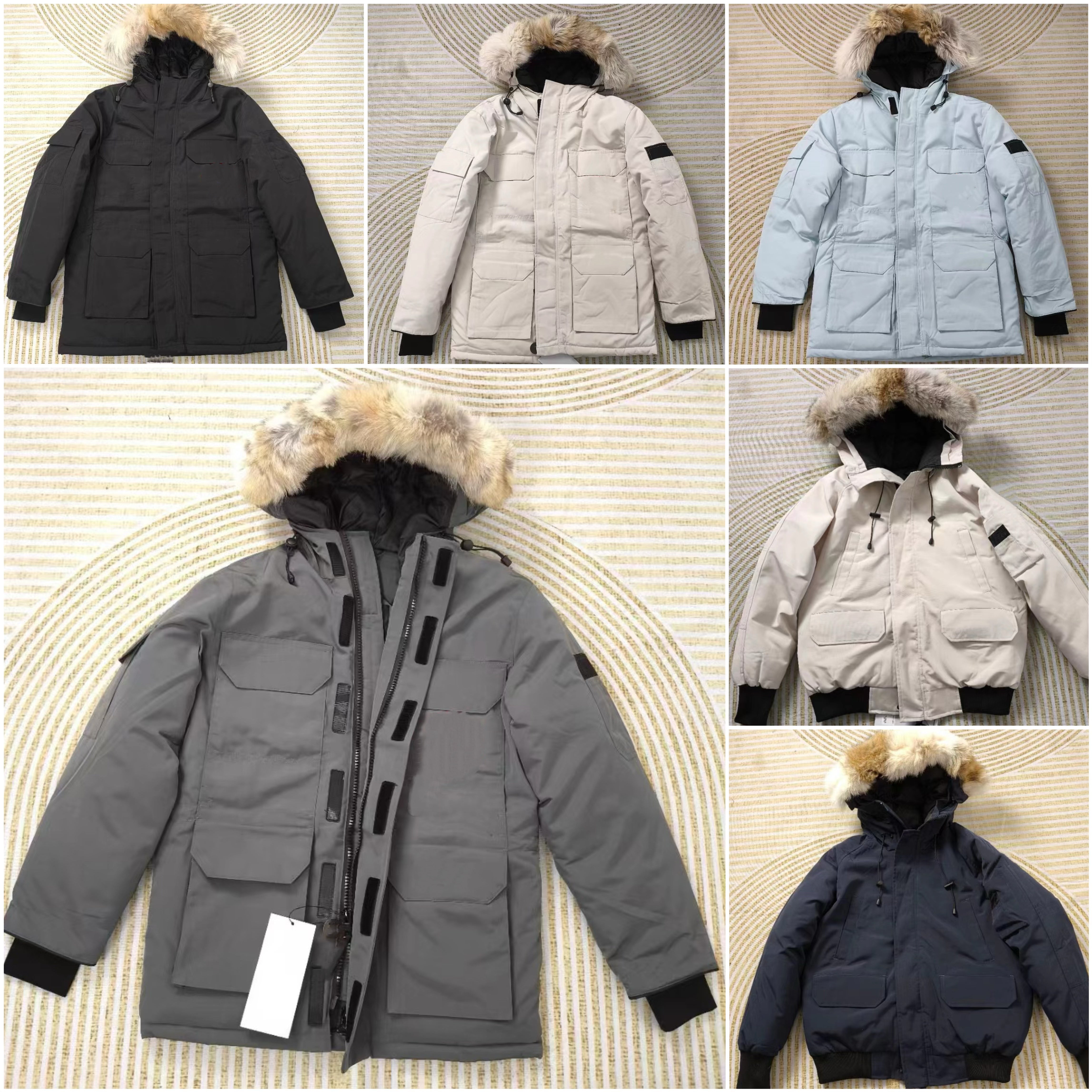 Jacket men designer jacket puffer vest winter jacket woman Canadian Jackets leather jacket men Parka Zipper Button Embroidery thick Outerwear windbr