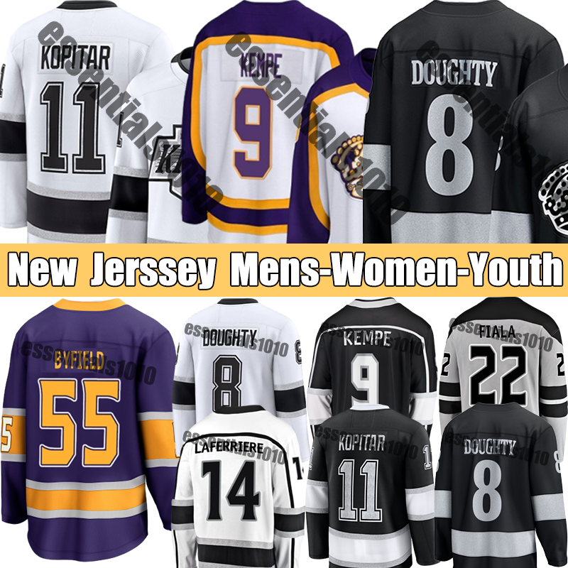 Hockey Jerseys #99 Wayne Kopitar Gretzky Jersey LA Kingss jersey #8 Doughty Anze 55 Byfield Kevin # 24 Danault Fiala Kempe Jerseys Adrian Quinton By