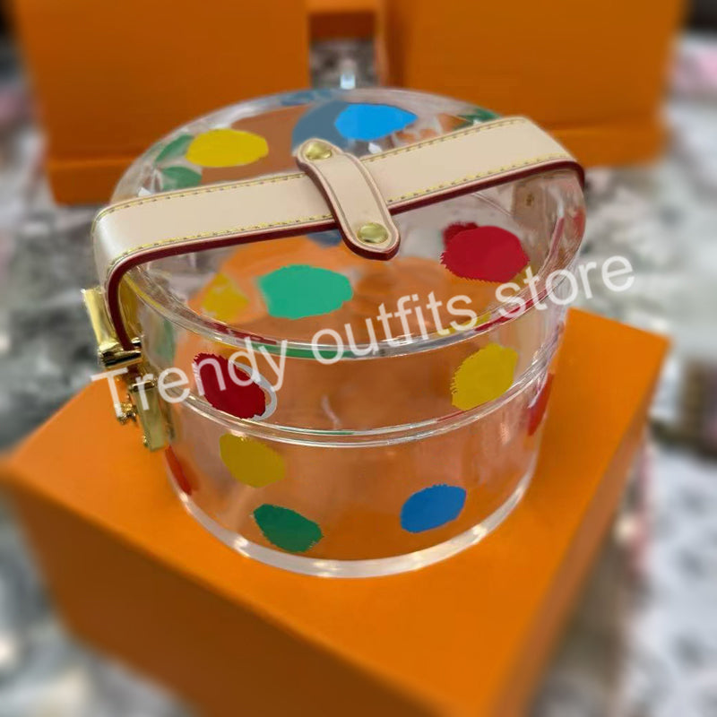 Jewellery Box Storage Boxes Makeup Pouches Transparent Fashion Handbags With Gift Box