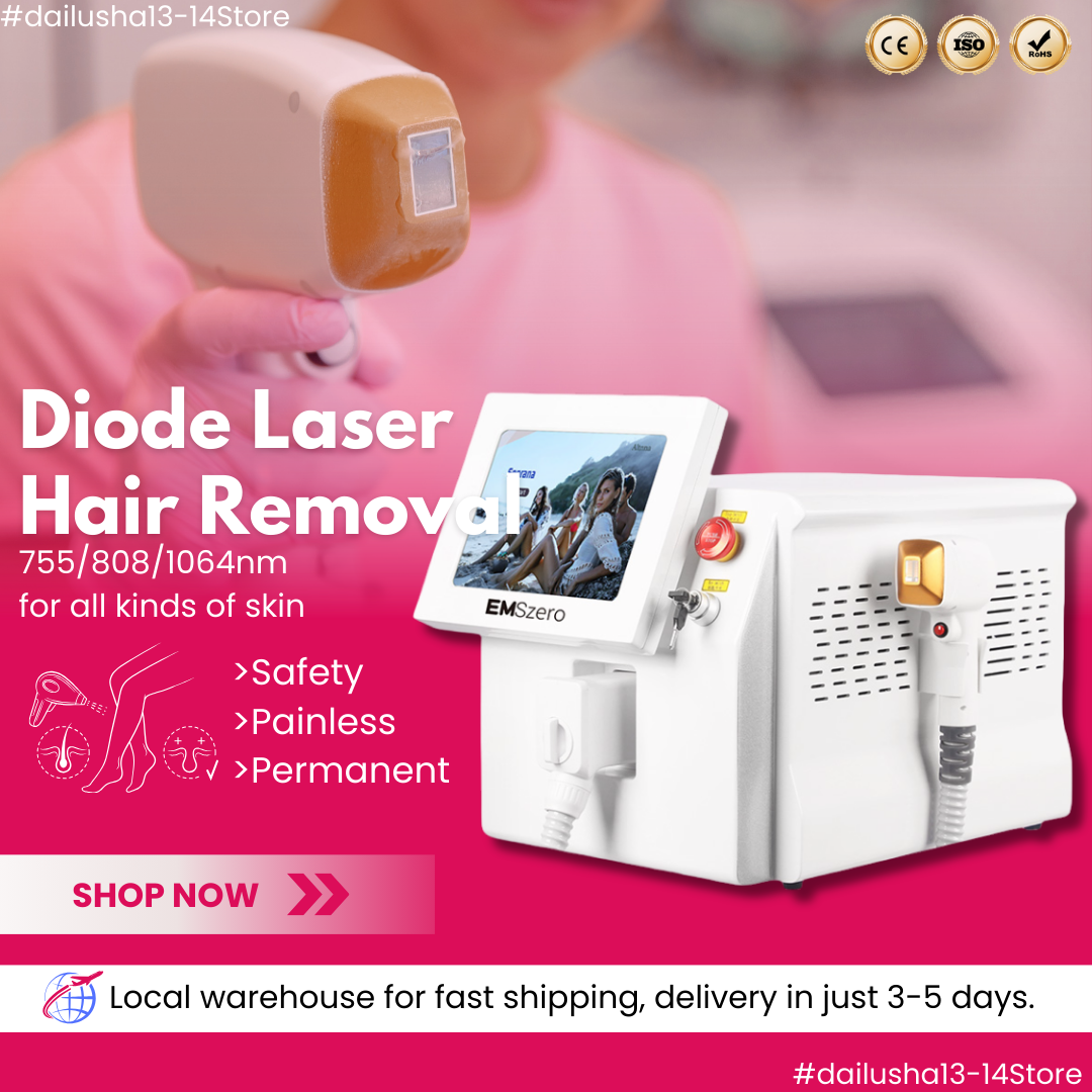 Alexandrite Hair Removal Laser Diode Machine 3000W Ice Platinum Body Face Underarm Cooling Head Permanent Painless Epilator