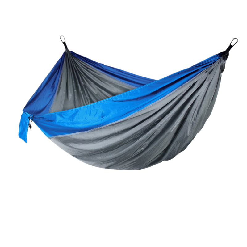 outdoor parachute nylon double camping hammock portable hammock swing luxury bed with tree strap