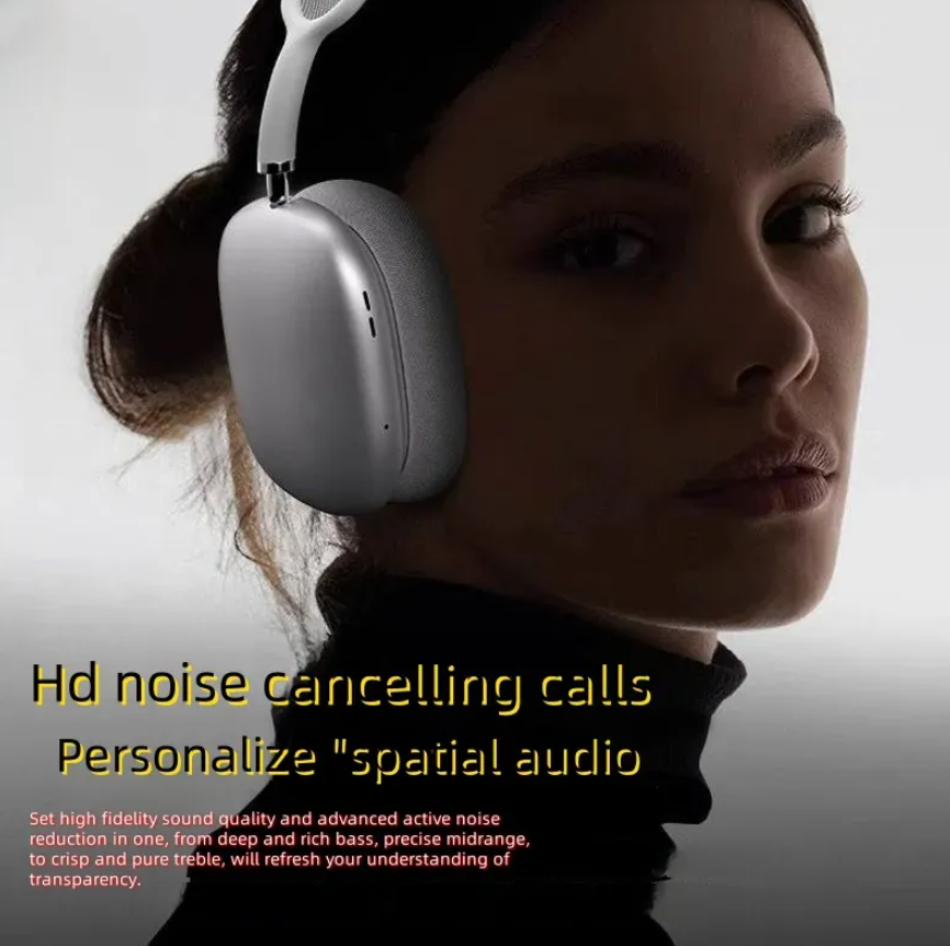 airpodsmax headphones pro max High quality earphones Noise reduction Wireless Bluetooth headphones Stereo HIFI Super Bass Headset Chip HD P9 headpho