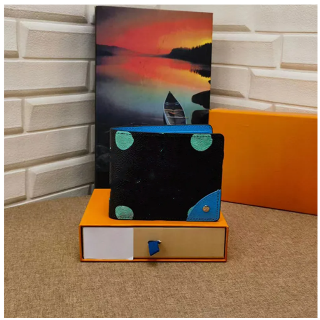 Designer wallet purse short plaid wallet credit card holders Genuine Leather clutch wallet cardholder multiple purses coin purse luxury handbag