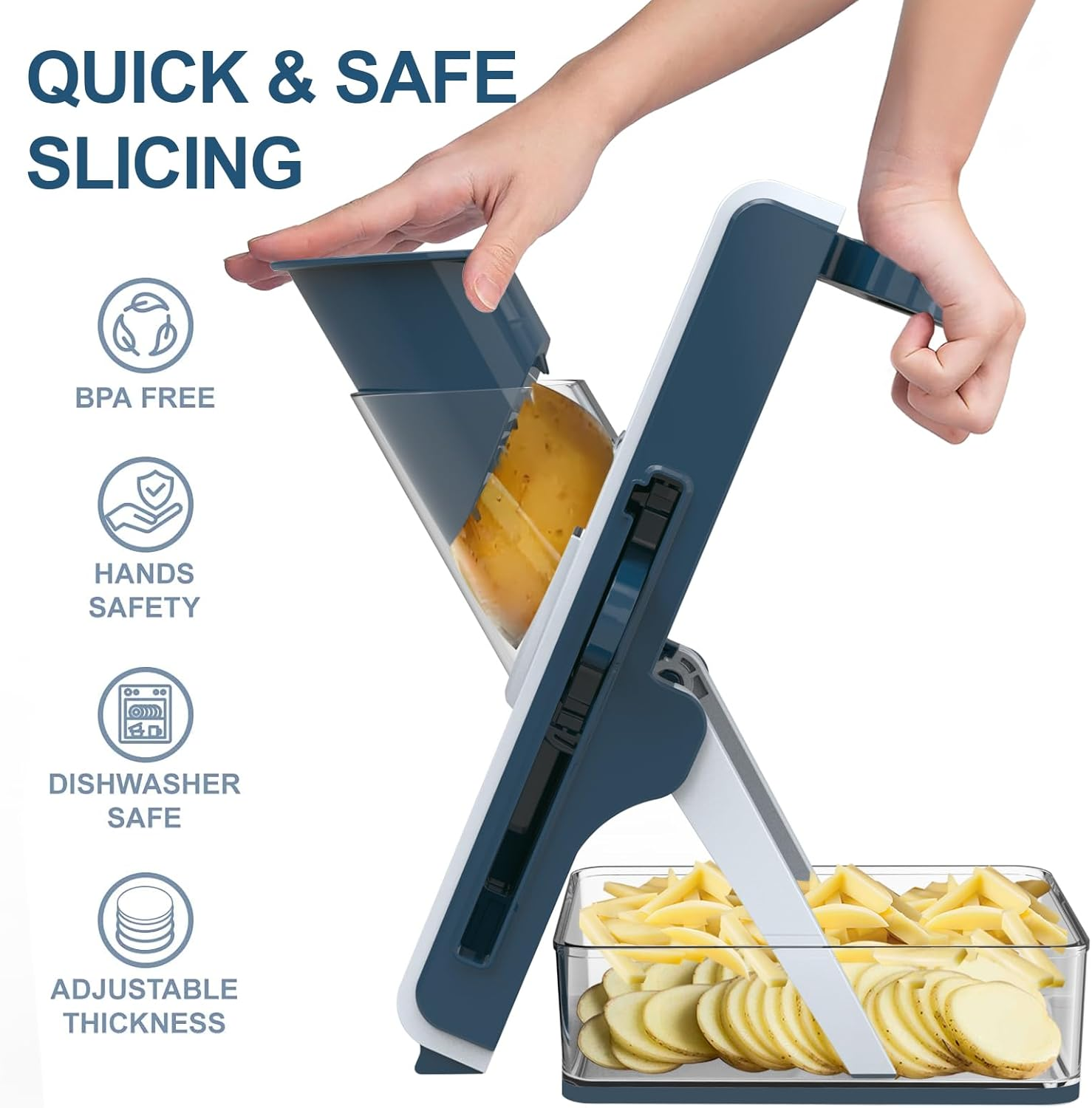 Kitchen potato and vegetable slicer food radish chopper french fry slicer carrot grinder slicer Multipurpose Kitchen Vegetable Slicer Versatile Food