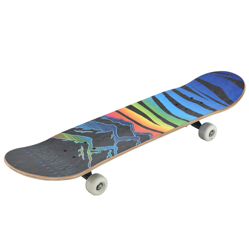 Children&#039;s four-wheeled skateboard maple double-warp board beginner scooter teenage skateboards