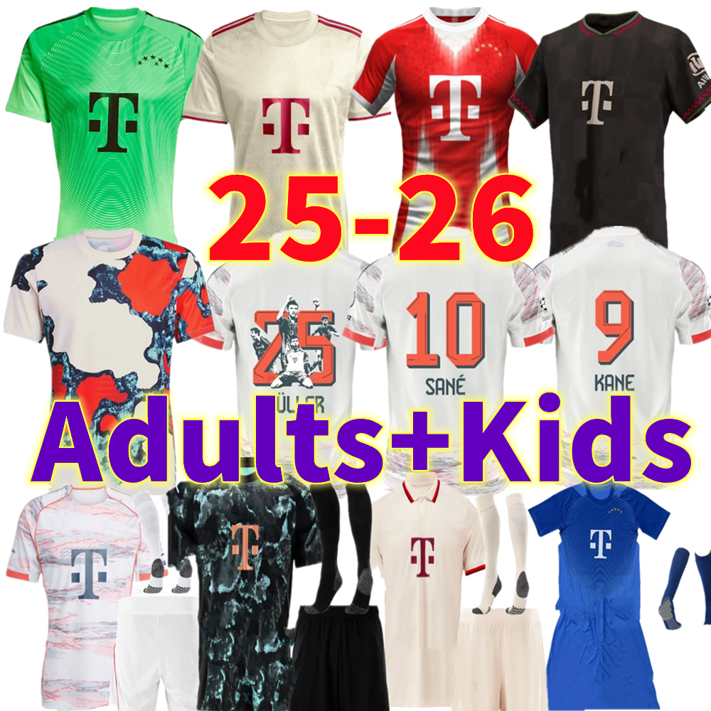 16-4XL 25- 26 Bayerns KANE Soccer Jerseys 125th Munich Beer Festival MUSIALA OLISE COMAN KIMMICH MULLER SANE fg GNABRY Children&#039;s Set Edition N