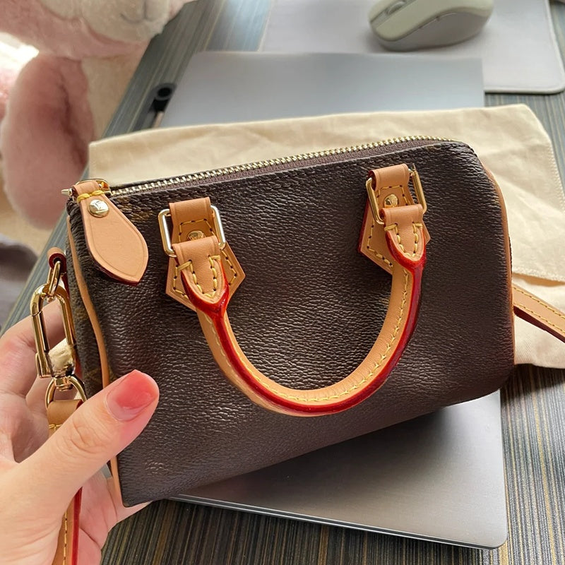 Denim designer bag lady mini nano shoulder bag designer handbag leather solid color old flower purses letter simple messenger bags fashion accessori