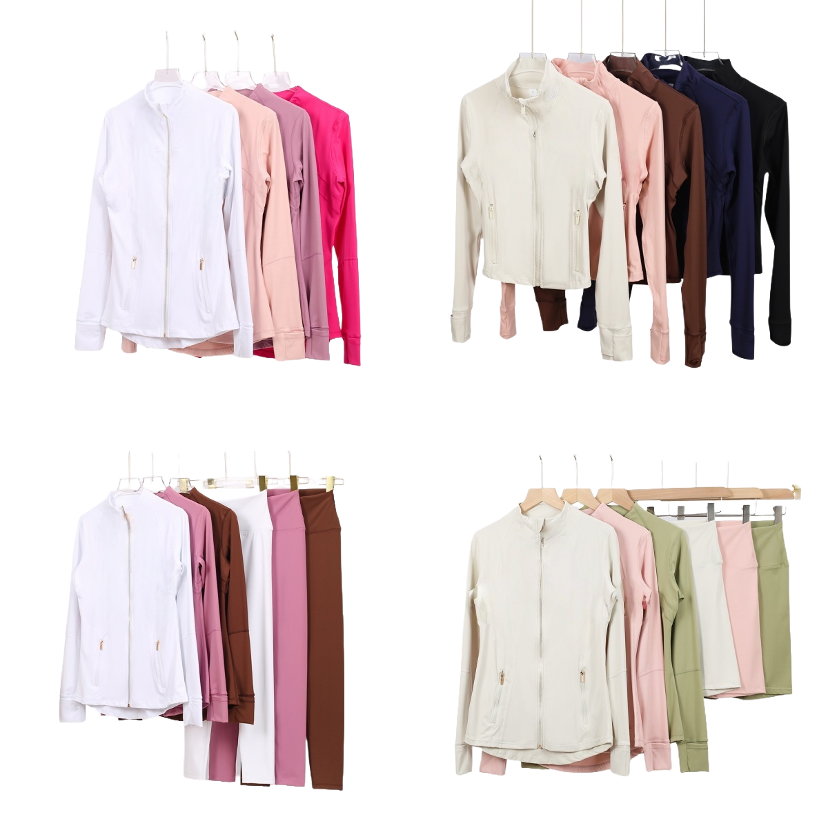 Hot sale Yoga Jacket Women set Define Workout Sport Coat Fitness Sports Quick Dry Activewear Top Solid Zip Up Short jacket High-grade Polyester mate