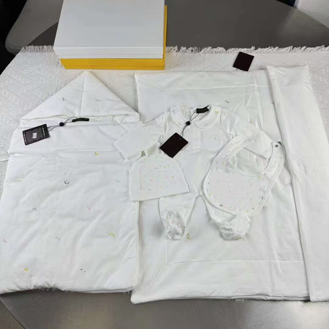 AAAA ss206 L* luxury heels hoodie Baby spring and autumn infant pure cotton jumpsuit boys and girls baby clothes newborn romper long-sleeved fashion