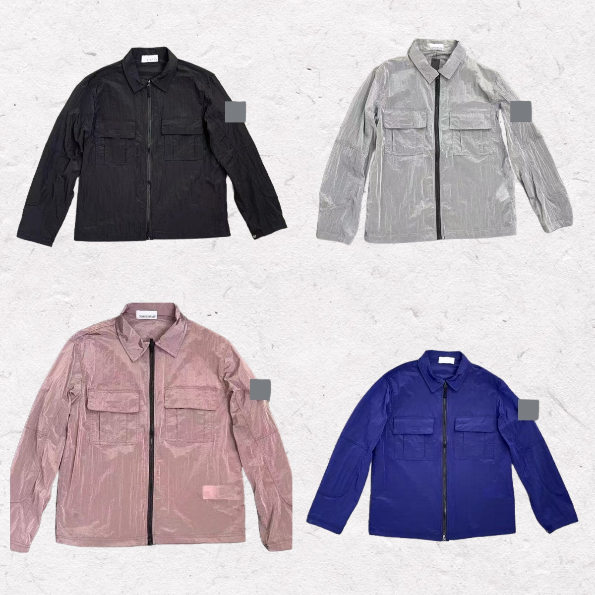 Men&#039;s Jackets Designe stones Spring Autumn Sportswear Long Sleeve Zipper Badges Men Casual CoatOutwears Mens Tie Dye Coat Outerwear