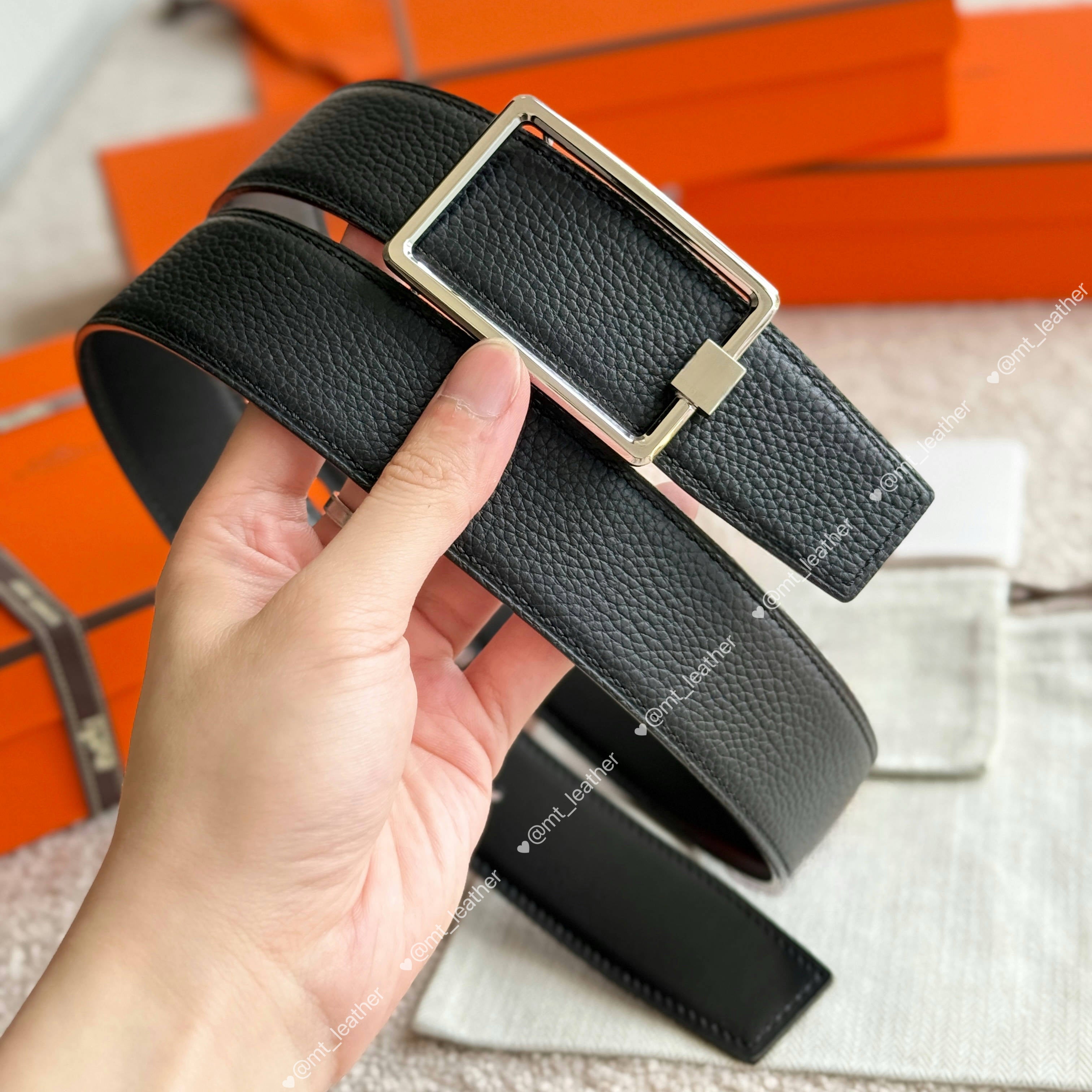 Luxury Men Belt High Quality Belt Reversible Belt Width 3.8cm Wide Leather Belt Golden Silver Metal Buckle Belt Decorate Jeans Pants Suit With Box
