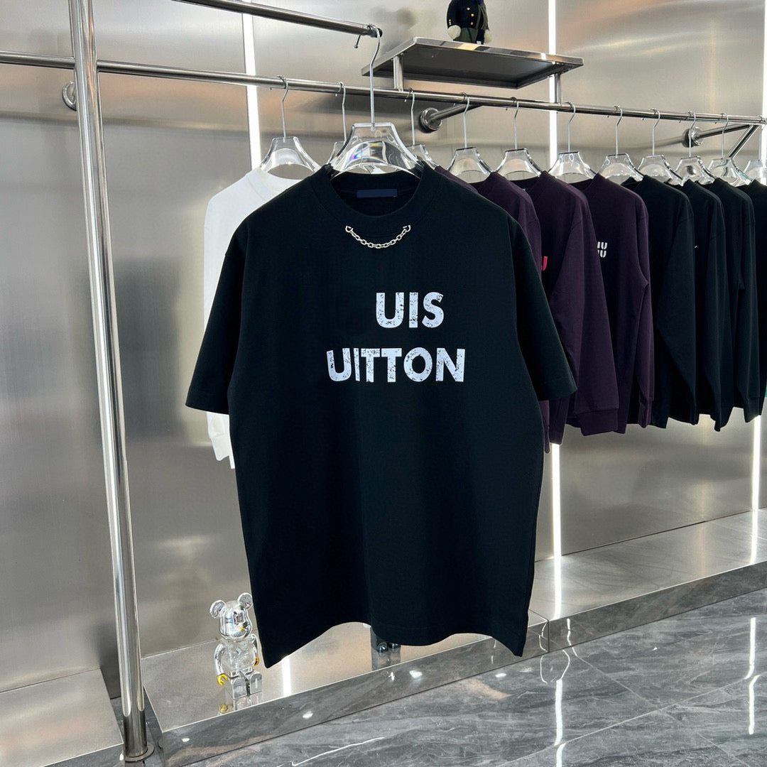 Men&#039;s Plus Tees & Polos letter knitted sweater in autumn - winter knitting machine e Custom detail crew neck cotton t-shirts w 334ee3