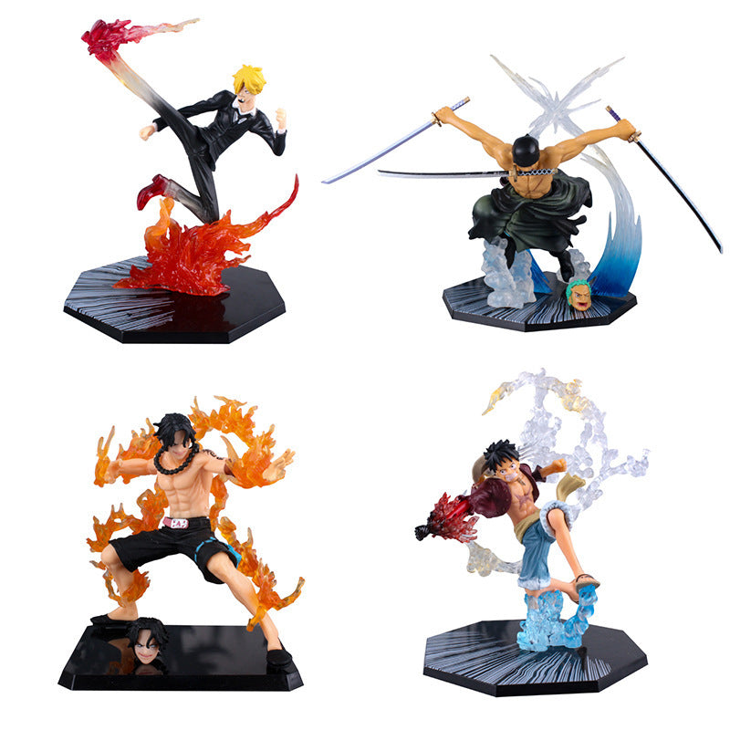 Novelty Games One Piece Action Figure Zoro Sanji Luffy Ace 15-18cm Figure Original Box Packaging
