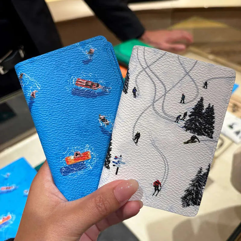 New TOP 10A golf card holder holiday sports series swimming ski style football model card holder passport bag designer eallet golf wallet swimming w