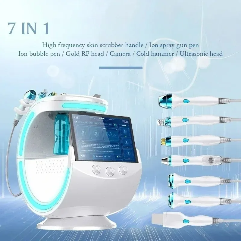 Oxygen Micro Grinder for Facial Skin Cleaning, Water-Based Skin, Rf Wrinkle Removal and Beauty Care, Latest Technology