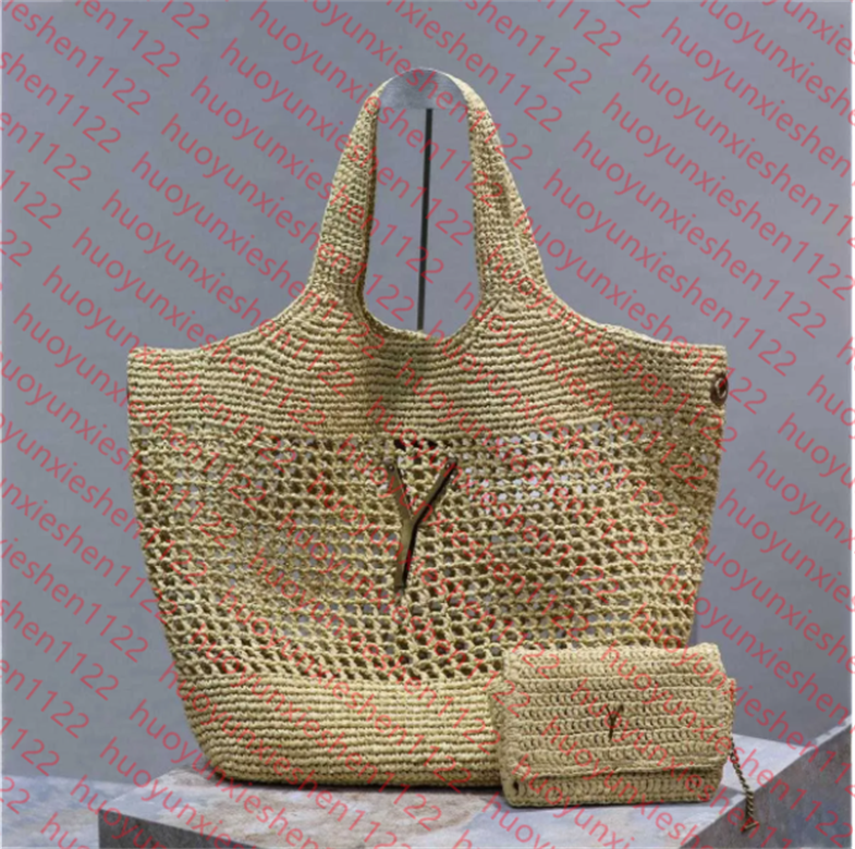 Designer Bag Raffias Straw Shoulder Bags Luxury Handbag Woman Large Capacity Beach Bag Woven Purse Luxuries High-Quality Leather Tote With Metal Let