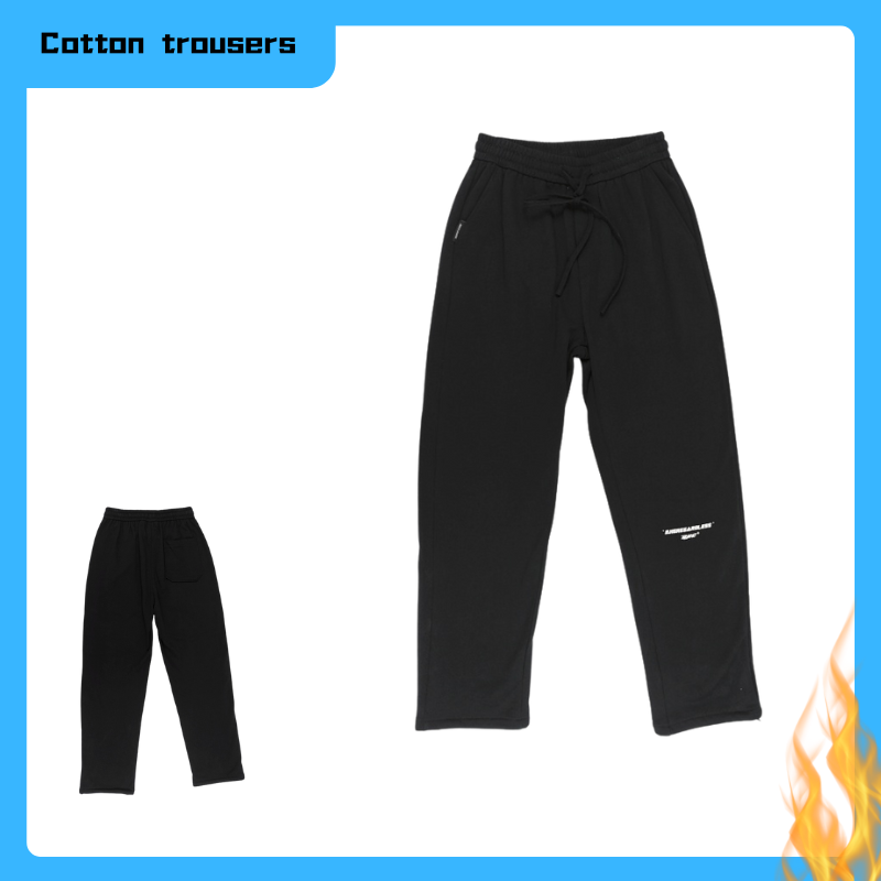 Seasonal Mens Cotton Trouser with Adjustable Elasticked Belt Loops Tailored Choice Leg drawstring design