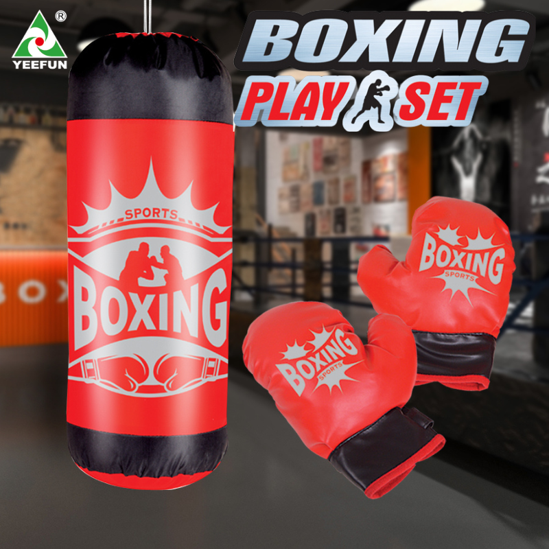 Kids Boxing Gloves for Fun Muay Thai Fight Sanda Martial Arts Bag Punching Training Children&#039;s Boxing Glove Sandbag Set