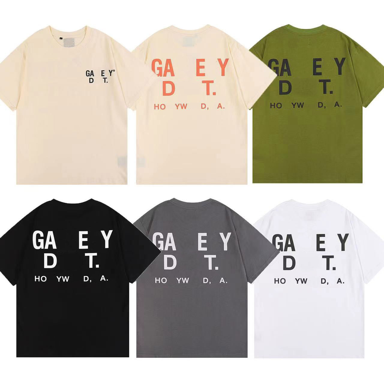Galleryse depts T Shirts Mens Women Designer T-shirts Galleryes depts cottons Tops Man S Casual Shirt Luxurys Clothing Street Shorts Sleeve Clothes