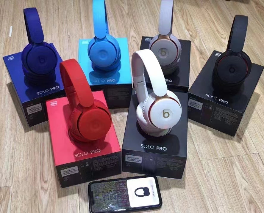 Beats Solo Pro Wireless Earphones Headphones studio buds Noise Cancelling Headset Headband Earphone Beats Studio3 podes Headphone Anc Audio Sharing