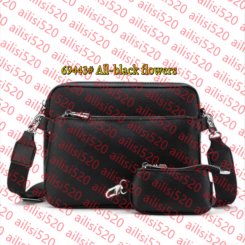 Men Leather TRIO Messenger Bags Luxury Shoulder belt Make up Bag Designer Handbag Tote Man&#039;s bags Shoulder bag Handbags Wallets purse tote b