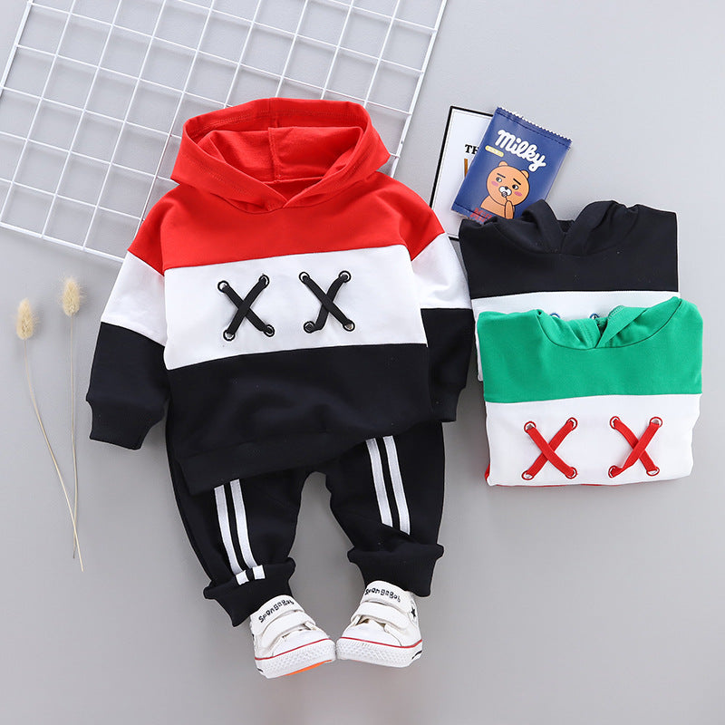Cotton Infant Toddler Clothing For Baby boys girls Sets Cartoon babe boy girl Casual Outfit Sweater hoodied Ripped Jean Kid Coat