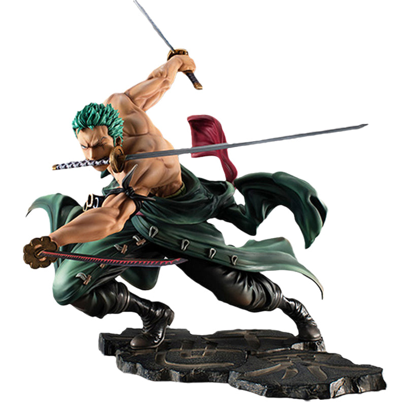 Novelty Games New One Piece Anime 16cm Pvc Fugure Model Roronoa Zoro Action Figure Three Thousand World Collectible Toys For Children Gifts