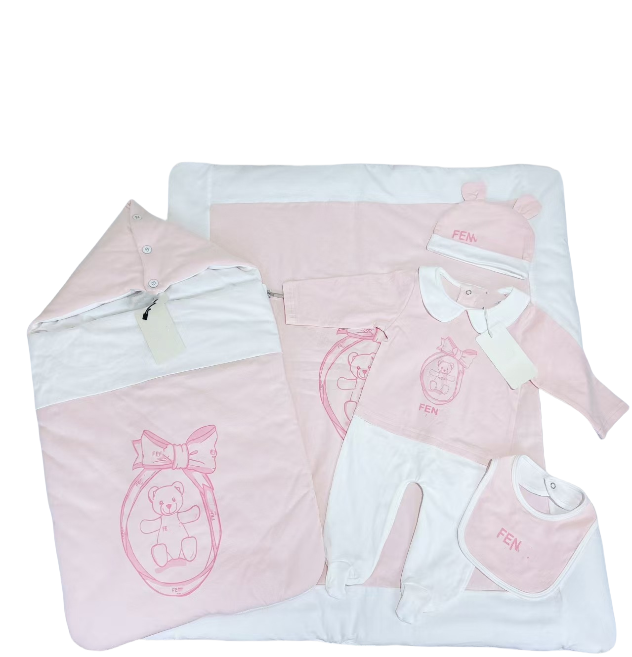 Baby Designer New Brand Baby Climbing Suit Simple Long Sleeved Cotton One Piece Dress Sleeping Bag Five Set Winter Warmth Protection A06