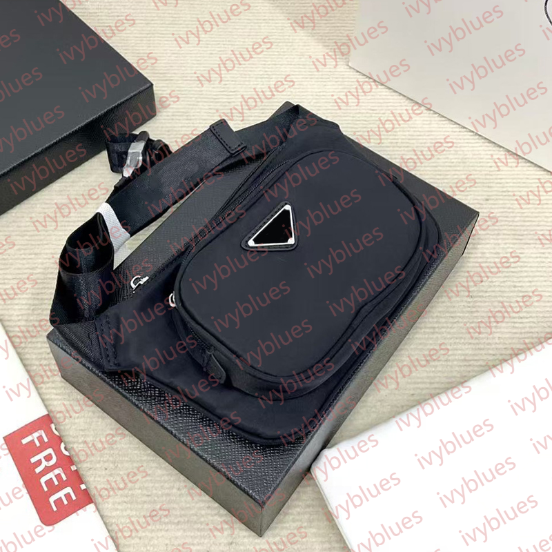 24 Styles Re-nylon Chest Mens Waist Bag Womens Designer Nylon Waist Bag For Men Fanny Packs Women Luxury Leather Belt Bag Classic Designers Chest Ba