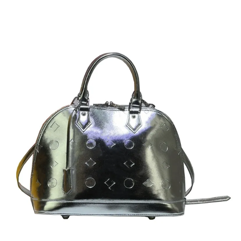 24SS Men Women Luxury Designer Patent Leather Shell Bag Wallets Bag Leather Tote Bag Paintings Handbag Shoulder Crossbody Bag Purse Card Holder Pouc