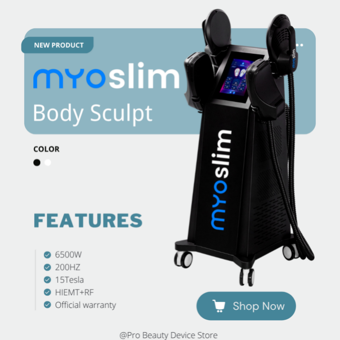 Myoslim EMS RF Professional Body Slimming Device 6500W Electrical Muscle Stimulation Technology for Salon Treatments