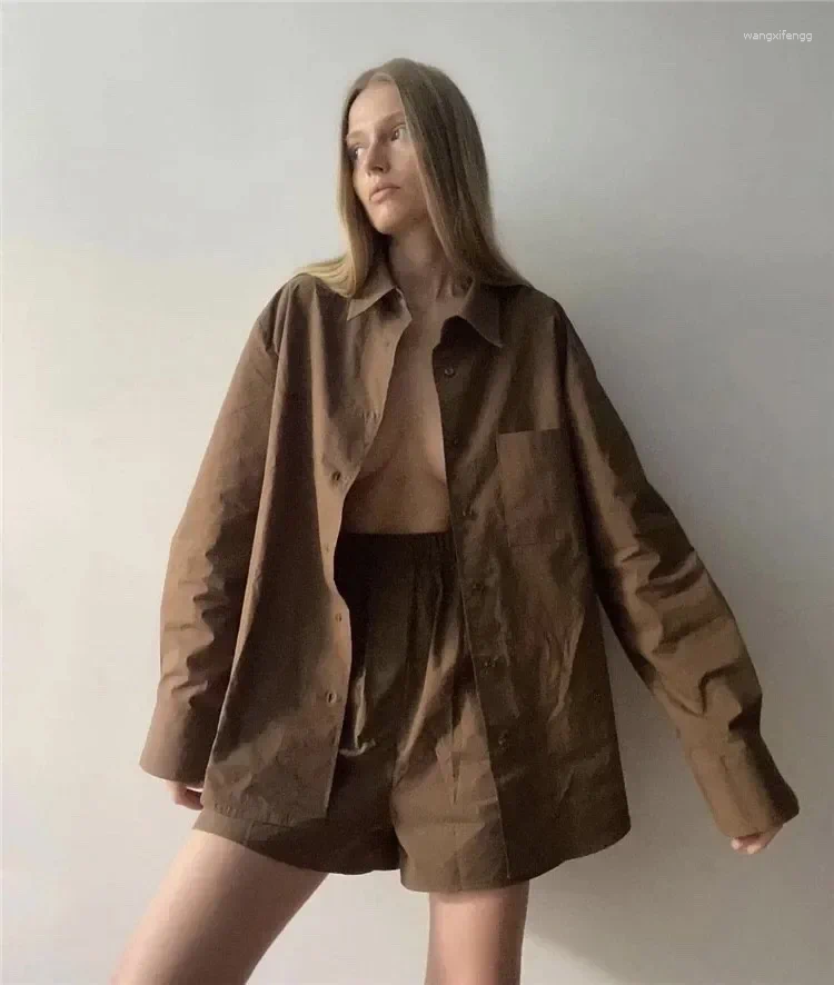 Women&#039;s Blouses Spring And Summer Fashion Casual Silhouette Shirt Two-piece Suit