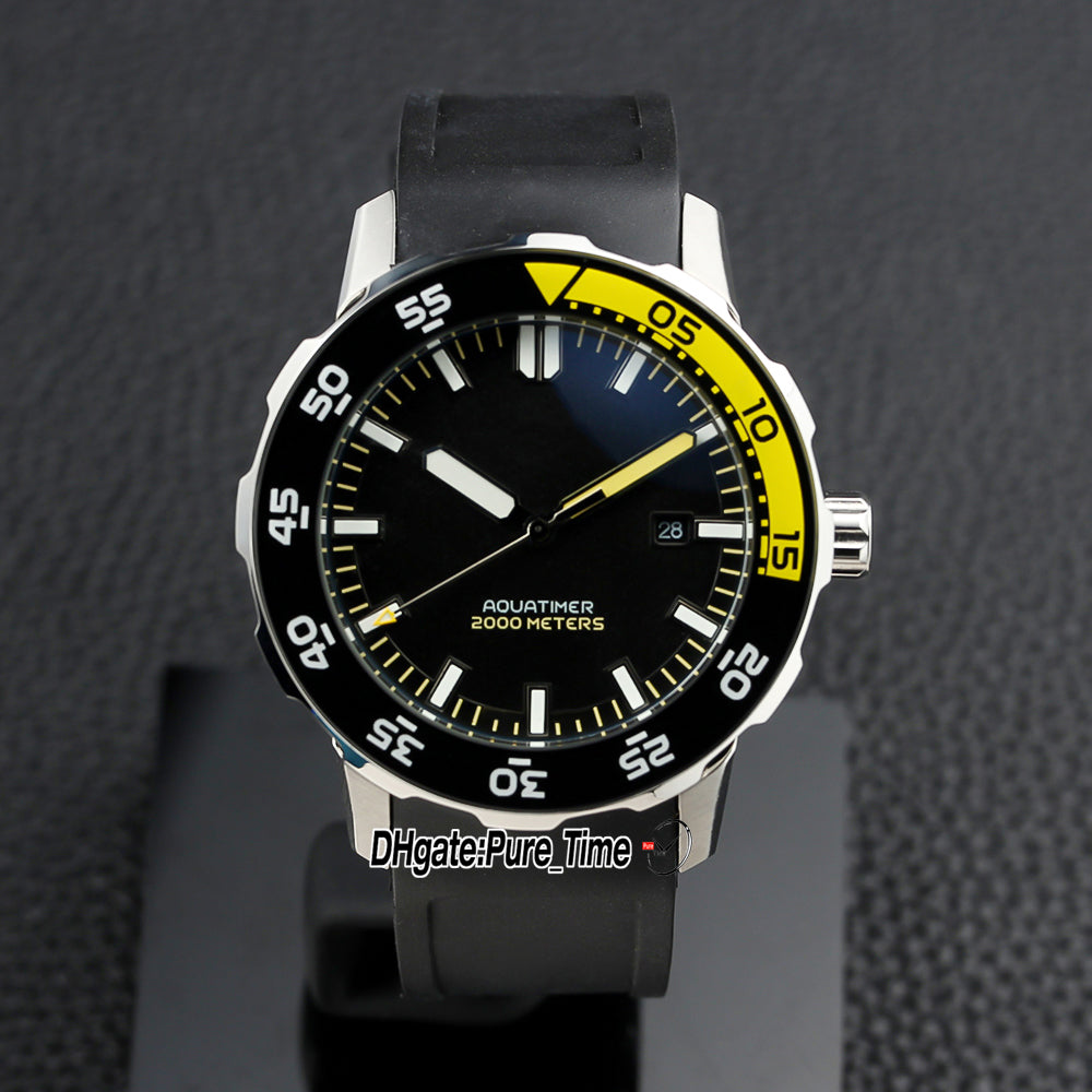 45mm 356806 Asian Automatic Mens Watch White Dial Stick Markers White Bezel Stell Case Rubber Strap Gents Watches PureTime Z06C