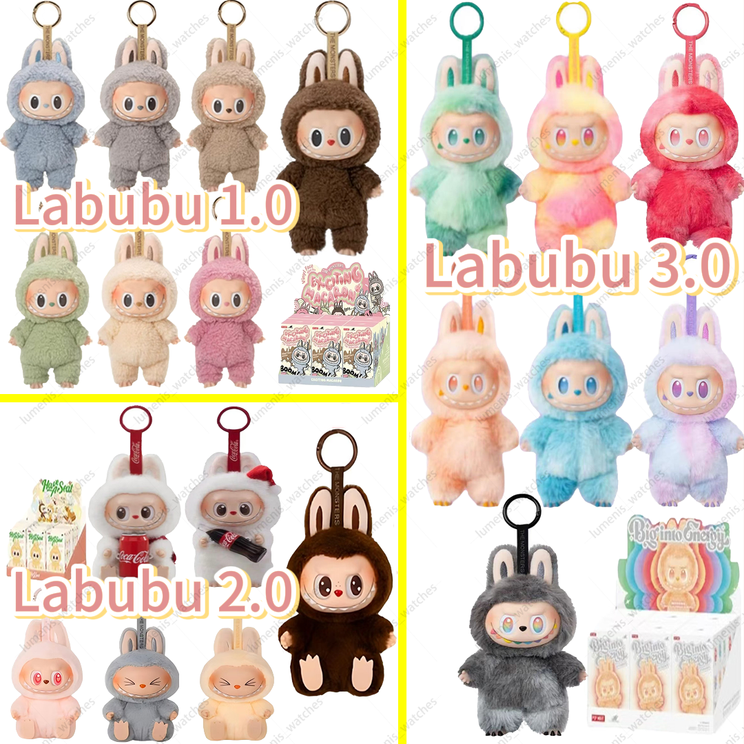 High qulity 100% labubu Labubu V3 V2 V1 Monsters Big Into Energy SeriesBlind Box Kawaii Figure Keychain Decor Gift blind bag 17*8 popmart doll for c