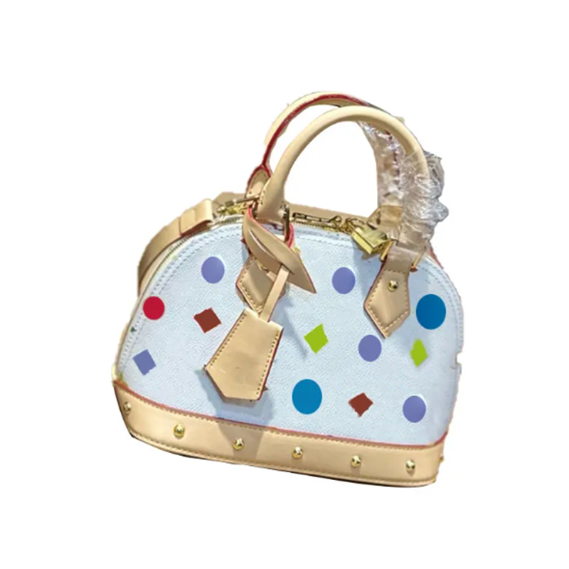 CoLorful Shell Rivet luxury Designer Bag Handbag Tote Bag High Quality Shoulder Purses Leather Cross Body Women Bag Valise Pouch