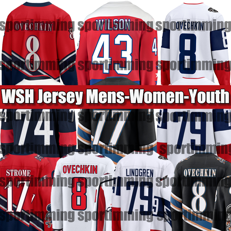 2025 Capitals Jersey #19 Backstrom A Alex Ovechkin Jersey Charlie Lindgren Logan #6 Chychrun Hockey Jerseys