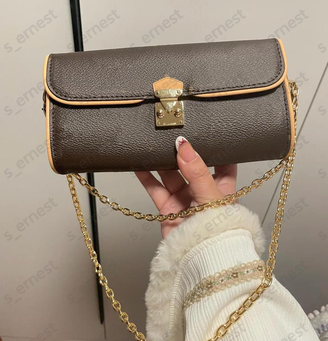 Designer LOCK Classic Ladies Chain Crossbody Bag Fashion Luxury Ladies Handbag Ladies Shoulder Bag