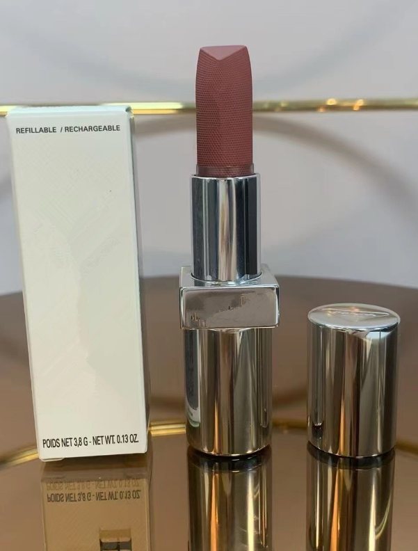 Makeup Lipstick 3.8g Refillable Durable Weightless Lipcolor Matte Lipsticks B01 B03 Long Lasting Waterproof Silver Golden Tube Lips Cosmetics Multi