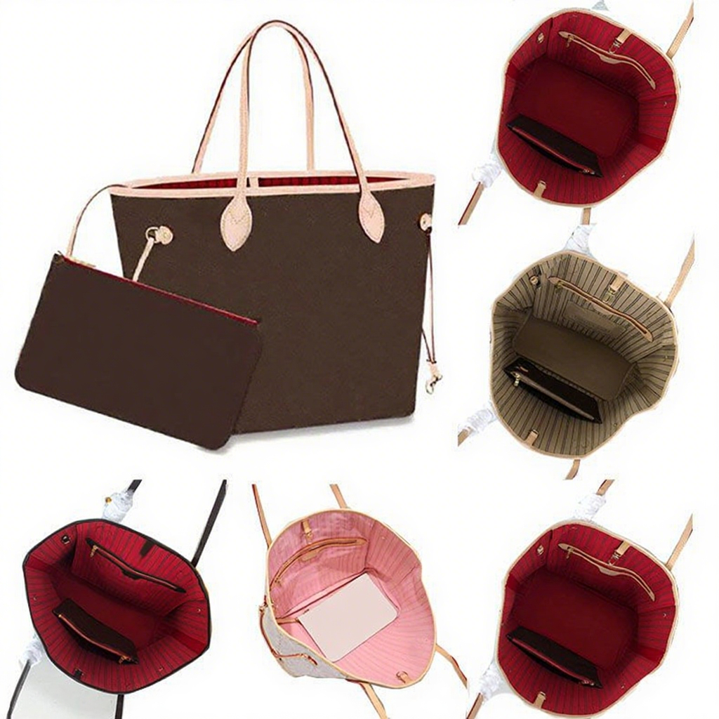 Large tote bag designer women totes shoulder bag classic genuine leather woman 3 sizes luxury handbag purse coffee Check large practical bag clutch