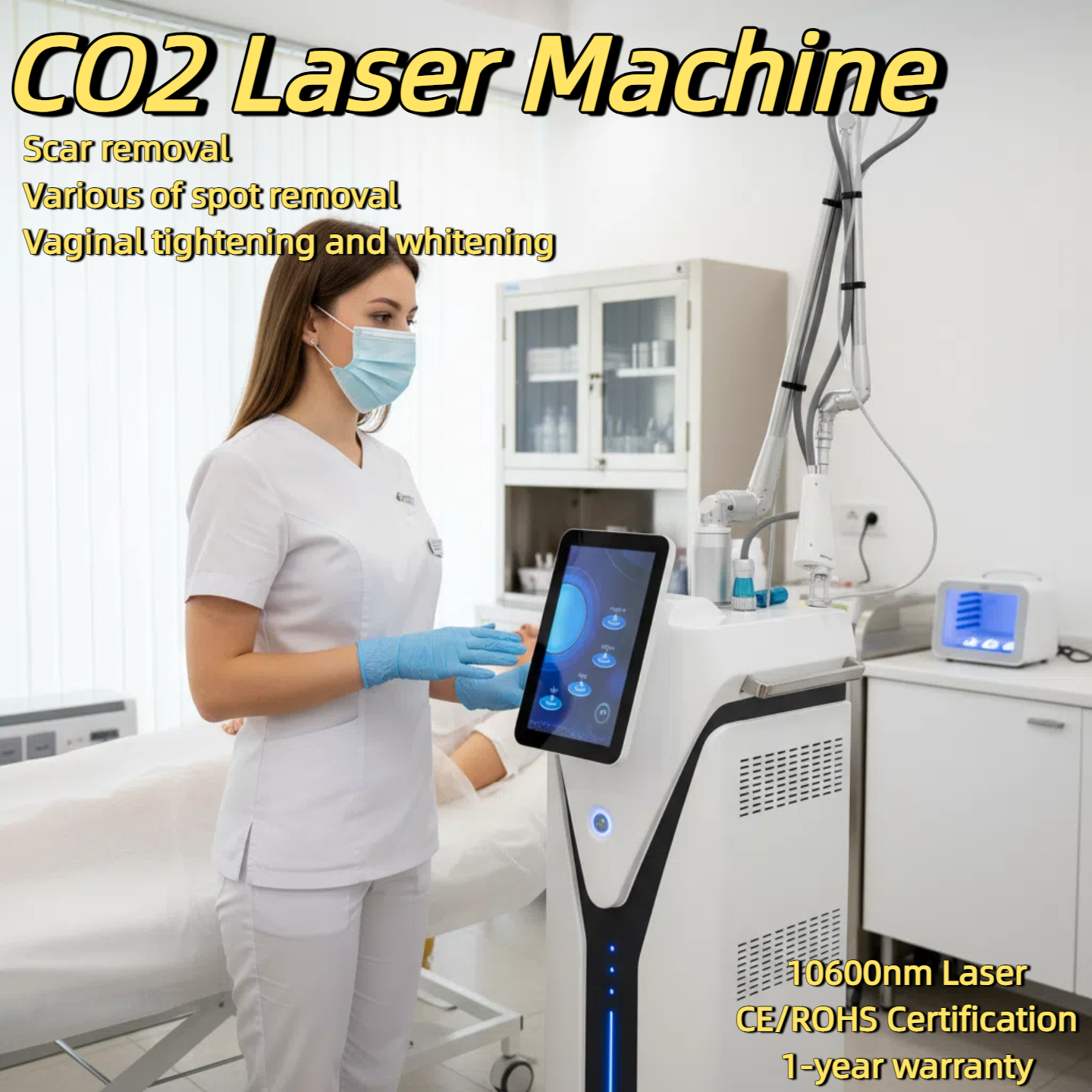 CO2 Fractional RF Laser Acne Treatment Whitening Wrinkle Removal Vaginal Tighten Skin Care Rejuvenation Painless Scar Remove Skin Tightening Machine